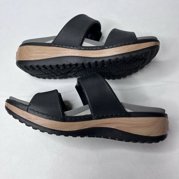 Dansko Kandi Black Platform Sandals Women’s Size 39/8.5 - Picture 7 of 10